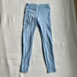 Athleta Girl Full-length Leggings, Light Blue, Size Small (7)